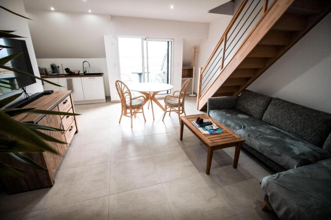 Appart-Duplex Vue Mer Panoramique Balcon & Piscine Proche Commerce Penmarcʼh エクステリア 写真