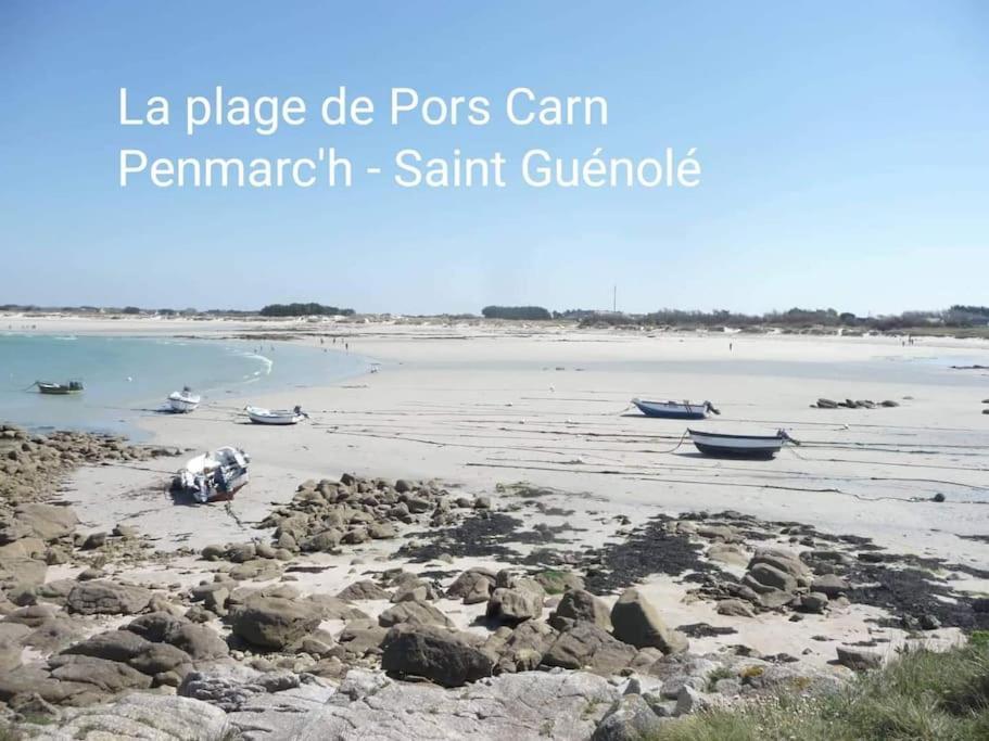 Appart-Duplex Vue Mer Panoramique Balcon & Piscine Proche Commerce Penmarcʼh エクステリア 写真